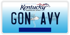 GONAVY  license plate in KY