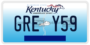 GREY59  license plate in KY