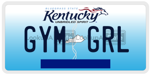 GYMGRL license plate in Kentucky