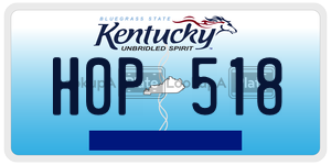 H0P518  license plate in KY