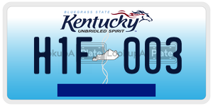 H1F003 license plate in Kentucky