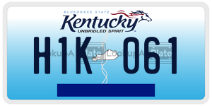 H1K061  license plate in KY