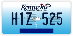 H1Z525  license plate in KY