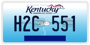H2C551  license plate in KY