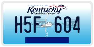 H5F604  license plate in KY