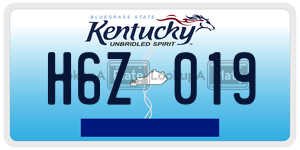 H6Z019  license plate in KY