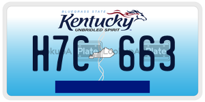 H7C663  license plate in KY