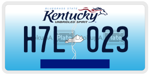 H7L023  license plate in KY
