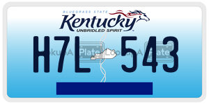 H7L543  license plate in KY