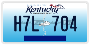 H7L704  license plate in KY