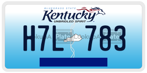 H7L783  license plate in KY