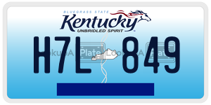 H7L849  license plate in KY