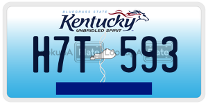 H7T593 license plate in Kentucky