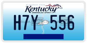 H7Y556  license plate in KY