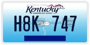 H8K747  license plate in KY