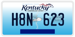 H8N623  license plate in KY