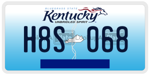 H8S068 license plate in Kentucky