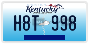 H8T998  license plate in KY