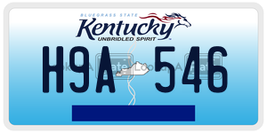 H9A546  license plate in KY
