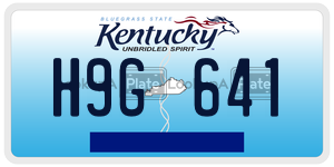 H9G641  license plate in KY