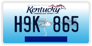 H9K865  license plate in KY