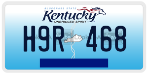 H9R468  license plate in KY