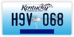 H9V068  license plate in KY