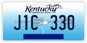 J1C330  license plate in KY
