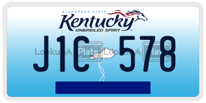 J1C578  license plate in KY