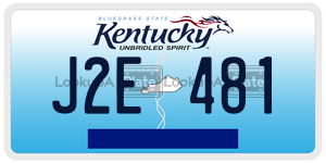 J2E481  license plate in KY