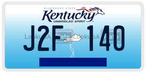 J2F140  license plate in KY