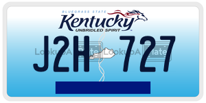 J2H727  license plate in KY