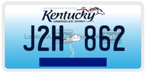 J2H862  license plate in KY