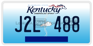 J2L488 license plate in Kentucky