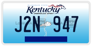 J2N947  license plate in KY