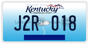 J2R018 license plate in Kentucky