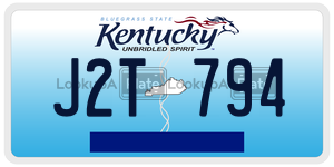 J2T794 license plate in Kentucky