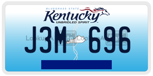 J3M696  license plate in KY