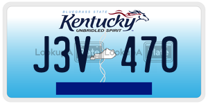 J3V470 license plate in Kentucky