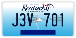 J3V701  license plate in KY