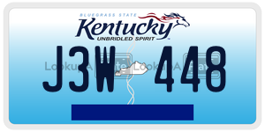 J3W448  license plate in KY