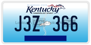J3Z366  license plate in KY