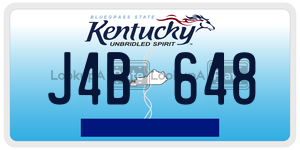 J4B648  license plate in KY