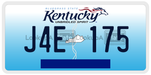 J4E175  license plate in KY