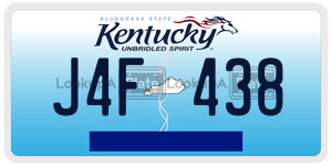 J4F438  license plate in KY