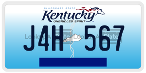 J4H567  license plate in KY