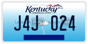J4J024  license plate in KY