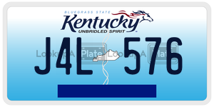 J4L576  license plate in KY