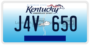J4V650  license plate in KY