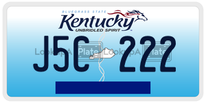 J5C222  license plate in KY